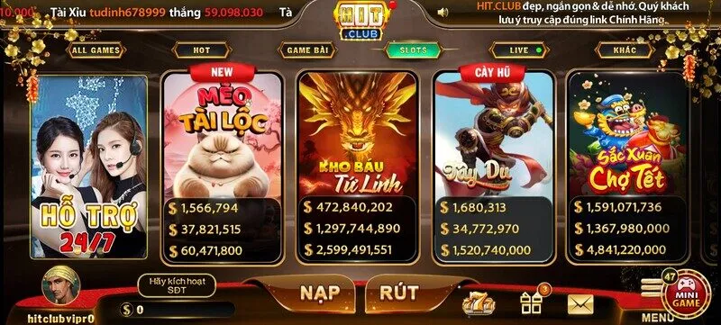 Game nổ hũ hitclub